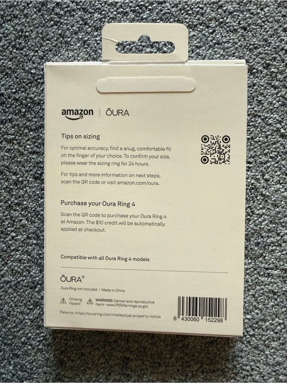 Oura 4 ring sizing kit